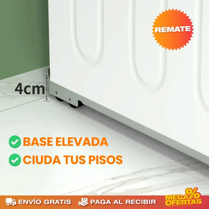 Soportes Lineales para Electrodomésticos – Mueve la Nevera o Lavadora Sin Esfuerzo ni Rayar el Piso