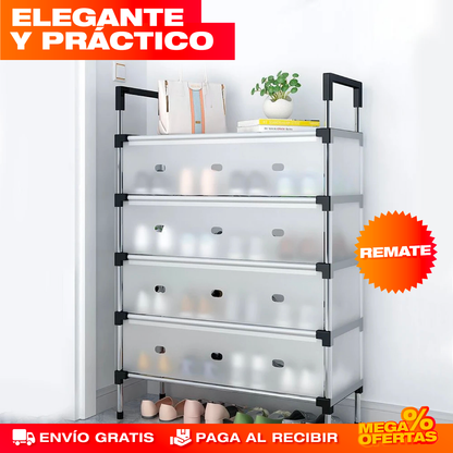 Zapatero de 5 Pisos en Acrílico
